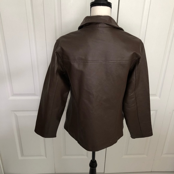 M.I.C. Studio | Brown Leather Jacket - Picture 2 of 8